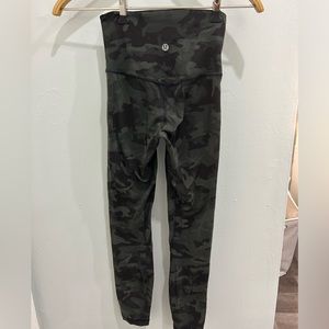 Green camo lulu lemon align leggings
